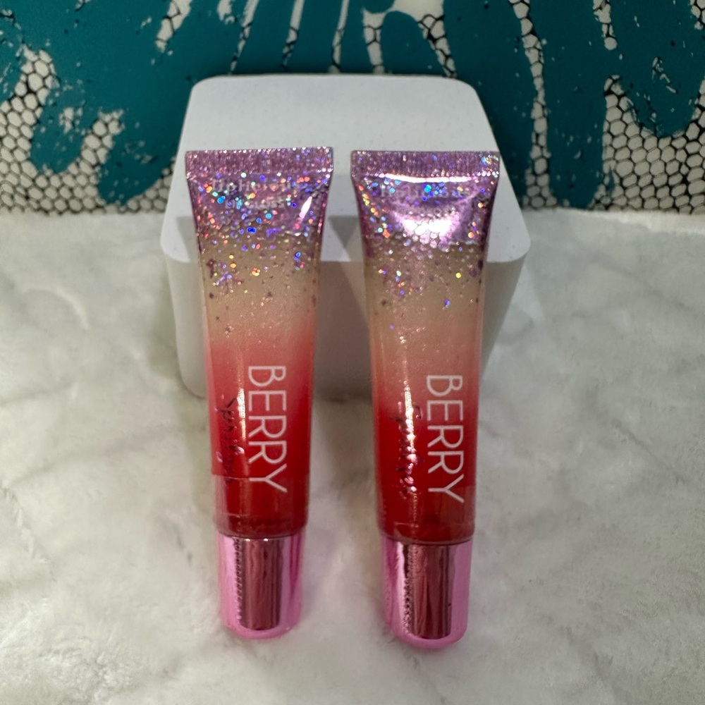 New Sealed 2 Bath & Body Works Liplicious Tube Lip Gloss Berry Spritzer